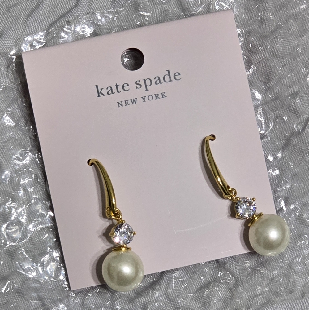 Kate Spade Pearls if Wisdom drop earrings